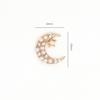 Serie Estrella y Luna Accesorios para Uñas Colgante de Luna Borla Zircon Perla Pegatinas para Uñas DIY Accesorios para Uñas de Zirconia