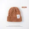 Sombrero estilo japonés para mujer, gorro de punto grueso de alta moda para otoño e invierno, sombrero versátil de talla grande holgado para clima frío, transfronterizo