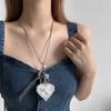 Colgante de Encaje Retro Amor Colgante de Llavero Espejo con Lazo Joyería de Moda de Nicho Exquisitos Accesorios para Mujer