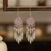 Sua Personalidade Tianxi Flor Gota Brincos de Óleo Retro Moda Folhas de Cristal Brincos Étnicos Multi-Camada Brincos Inteligentes