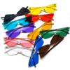 Novos óculos de sol sem armação de olho de gato da Amazon Cross-border, personalizados, cores doces, para fotos de celebridades na Internet, para fotos de rua, todos os tipos de óculos de sol