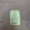 Colgante Cuadrado de la Fortuna Chapado en Oro con Ficha de Relieve Tridimensional, Colgante Portátil que Atrae la Riqueza, Regalo, Adorno para Decoración del Hogar