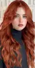 Explosiones Europeas y Americanas Peluca Cabello Largo para Mujer Fibra Química Cobertura para la Cabeza Mujer Transfronterizo Amazon Ola Grande Cabello Largo Rizado con Flequillo