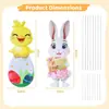 2026 Nuevo Cartel de Conejo de Pascua para Jardín Accesorio para Fotos Decoración Exterior para Jardín Cartel Impermeable para Césped