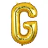 Globos de Papel de Aluminio de 16 pulgadas Versión Americana Dorado Letras Inglesas A-Z Números 0-9 Banner de Decoración para Fiesta de Cumpleaños Venta al por Mayor