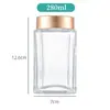 Frasco de Vidrio para Miel de 0.5 kg 1.0 kg Sellado a Prueba de Humedad Grado Alimenticio Botella Dispensadora Almacenamiento de Mermelada Chili Vacío para Cocina