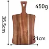 Tabla de cortar grande hecha a medida de resina epoxi y madera de acacia