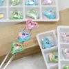 Dongzhou Cristal 13*12 Coração Torto Grande Flor de Gelo Quebrada Nail Art Diamante Estilo Quente Luxo Leve Cristal K9 Diamante Rachadura de Gelo Acessórios para Nail Art