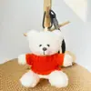 Chaveiro Pingente Boneca Urso Vestido Brinquedo de Pelúcia Ursinho de Pelúcia Evento da Temporada de Formatura Presente com Impressão de Logo