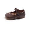 Sapatos pequenos de couro, sapatos de bebê de 6 a 9 anos, sapatos confortáveis de princesa, sapatos de vento de 1 a 3 anos, 2025, nova moda versátil para meninas