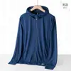 Cantidad de Corriente Ropa con Protección Solar de Seda de Hielo Estilo Pareja Verano Ropa Transpirable Anti-UV para Hombres y Mujeres UPF50+ Ropa de Pesca Chaqueta