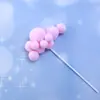 Decoração de bolo plug-in bola de pelo nova nuvem contas douradas cartão de decoração cartão de bolo de aniversário enfeites