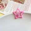 Novo Grampo de Cabelo Gota de Óleo Estrela de Cinco Pontas de Dopamina para Mulheres, Presilha para Franja Lateral, Grampo para Cabelos Soltos, Presilha BB, Pequeno Acessório de Cabelo