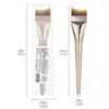 Brocha de Base de Maquillaje de Cola de Pez Doble, Ultra Fina, Sin Marcas para Corrector, Brocha Multiusos para Base de Maquillaje, Herramienta de Brocha de Maquillaje de Sirena