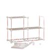 Prateleira Criativa para Peitoril de Janela Rack de Armazenamento para Sala de Estar Varanda de Ferro Forjado para Suculentas Pothos-Economizador Multicamadas Janela Saliente Espaço Interno Suporte para Flores
