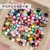 Cuentas Cuadradas de Acrílico Coloridas con Forma de Corazón Mini Cuentas Sueltas Hechas a Mano para Cadenas de Teléfono, Pulseras, Collares, Materiales y Accesorios