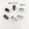 Clip de resorte para disipador de calor de transistor fijo en forma de U acero inoxidable acero al manganeso alta elasticidad templado tipo R dorado