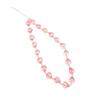 Cadena para teléfono móvil con cuentas de perla y corazón rosa, dulce y linda, antipérdida, para niña