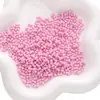 3 cuentas acrílicas transparentes de 6 mm de color sólido tipo cacahuete para pulseras y collares hechos a mano.