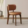 Silla Nórdica Moderna Minimalista para el Hogar de Madera Maciza Silla con Respaldo de Diseño Italiano de Lujo Ligero Silla de Comedor para Apartamento Pequeño
