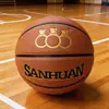Fábrica de basquete de três anéis atacado No.6 No.7 No.5 treinamento de jogo interior e exterior de cimento absorção de umidade pu basquete lettering