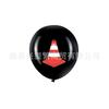 Tema Veículo de Engenharia Balão de Látex de 12 Polegadas Escavadeira Capacete de Segurança Balão Estampado Suprimentos para Decoração de Festa de Aniversário