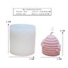 Vela Aromática Colmeia de Mel Estéreo Molde de Silicone DIY Cilíndrico Colmeia Gesso Ornamento de Fragrância Vela Molde de Silicone