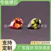 Pedra preciosa Wuzhou AAA Zircônia Colorida em Forma de Pera Pedra Solta Acessórios para Joias DIY Atacado