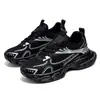Zapatos de papá de malla gruesa con bloques de color para hombre, transpirables y antideslizantes para correr, zapatillas deportivas casuales de moda para el día a día