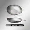 Plato vintage de acero inoxidable 304 de forma irregular, plato de cena irregular creativo, plato de postre dorado, plato plano comercial estilo occidental