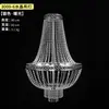 Oso de Peluche al Vapor de Melocotón Salón de Bodas Lámpara de Cristal Hierro Forjado Plateado Electrochapado Decoración de Techo Diseño Atrezzo de Boda Cadena de Cristal Lámpara de Araña