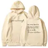 Sudadera con capucha impresa "Cross-Border Aliexpress Dear Person Behind Me" para mujer, ropa deportiva Harajuku, ropa casual de calle
