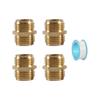 Conector de Mangueira de Jardim Amazon Adaptador Anticongelante Rosca Externa para RV Conector Rápido de Latão com Válvula de Esfera Transfronteiriço