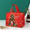 Bolsa de Natal Não Tecida Spot 2025 Personalizada Laminada Grande Sacola de Compras Sacola de Embalagem Sacola de Presente Atacado