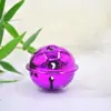 30,40, 50mm Campana Lacada Dorada Plateada Navideña Llavero para Árbol de Navidad Mascota Bolsa Accesorios DIY