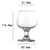 Copo de Brandy Espesso para Bar, Copo de Licor, Copo de Whisky, Copo XO de Haste Curta, Copo de Conhaque