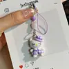 Falda de Cuadros Gato Teléfono Estuche Colgante Cámara CCD Portatarjetas Colgante Decoración Mochila de Niña Colgante