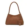 Bolso de mano tejido de nicho coreano para mujer, moda retro casual de moda nuevo otoño 2026, bolso de hombro bajo el brazo