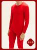 Conjunto Térmico de Algodón de Año del Zodíaco Personalizado para Mujer, Estilo Pareja, Rojo Grande para Boda Festiva, Ropa Interior Térmica para Otoño y Pantalones Largos