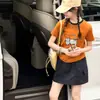 Camisetas Infantis de Verão Manga Curta Transfronteiriças 2026 Novo Estilo Finas para Crianças Maiores Atacado, Tops Modernos de Desenho Animado