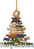 Nova Decoração de Árvore de Natal Animal DIY Pingente Pendurado Festa de Natal Presente