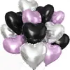 Globos de Papel de Aluminio en Forma de Corazón 12 Piezas Transfronterizos Globos para el Día de San Valentín Flotando en el Aire Globos de Helio Artículos de Decoración para Cumpleaños