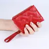 Cartera de generación transfronteriza para mujer, billetera con bordado de amor, bolso de muñeca portátil multifuncional, monedero multi-tarjeta