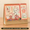 Calendário de Notas de Check-in Ano do Carneiro 2027 Bloco de Notas Calendário de Mesa Personalizado Ornamento de Mesa de Alto Valor Calendário Mensal Cartoon