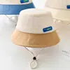 Sombrero para niños sombrero de sol casual niños y niñas sombrero de pescador para bebé lindo sombrero de sol de ala ancha fino sombrero tipo cubeta combinable