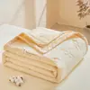Colcha de Verano de Gasa Arrugada de Algodón de Xinjiang, Colcha Refrescante de Verano, Colcha de Lavado a Máquina para Cama Individual/Doble de Dormitorio de Verano, Colcha Fina