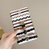Goma para el pelo negra de Yiwu, Alta elasticidad, Diadema elegante, Cuerda para el pelo duradera de color dopamina, Accesorio para el pelo