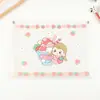Bolsa de Archivo con Cremallera de Dibujos Animados Nueva Transparente Multifuncional A4 para Estudiante Documentos Papelería Bolsa de Almacenamiento Portátil