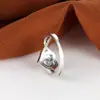 Anillo de Banda Doble Capa Corazón Completo de Diamante Cruz Anillo Cruzado Superventas Transfronterizo Forma de Corazón Apilado Circonita Anillo para Mujer