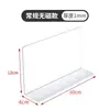 Divisores de Prateleira de Supermercado Placas de Barreira Magnética Transparentes Divisores de Lanche de Loja de Conveniência Divisores Magnéticos de PVC Espessados em Forma de L